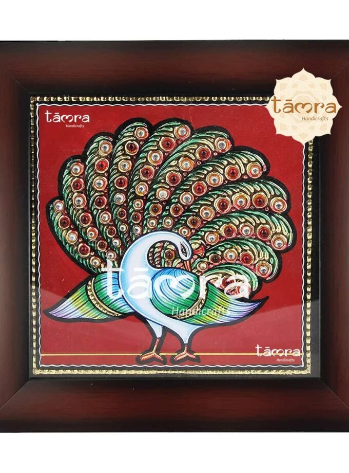 Tanjore Painting - Peacock