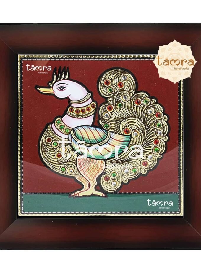Tanjore Painting - Peacock