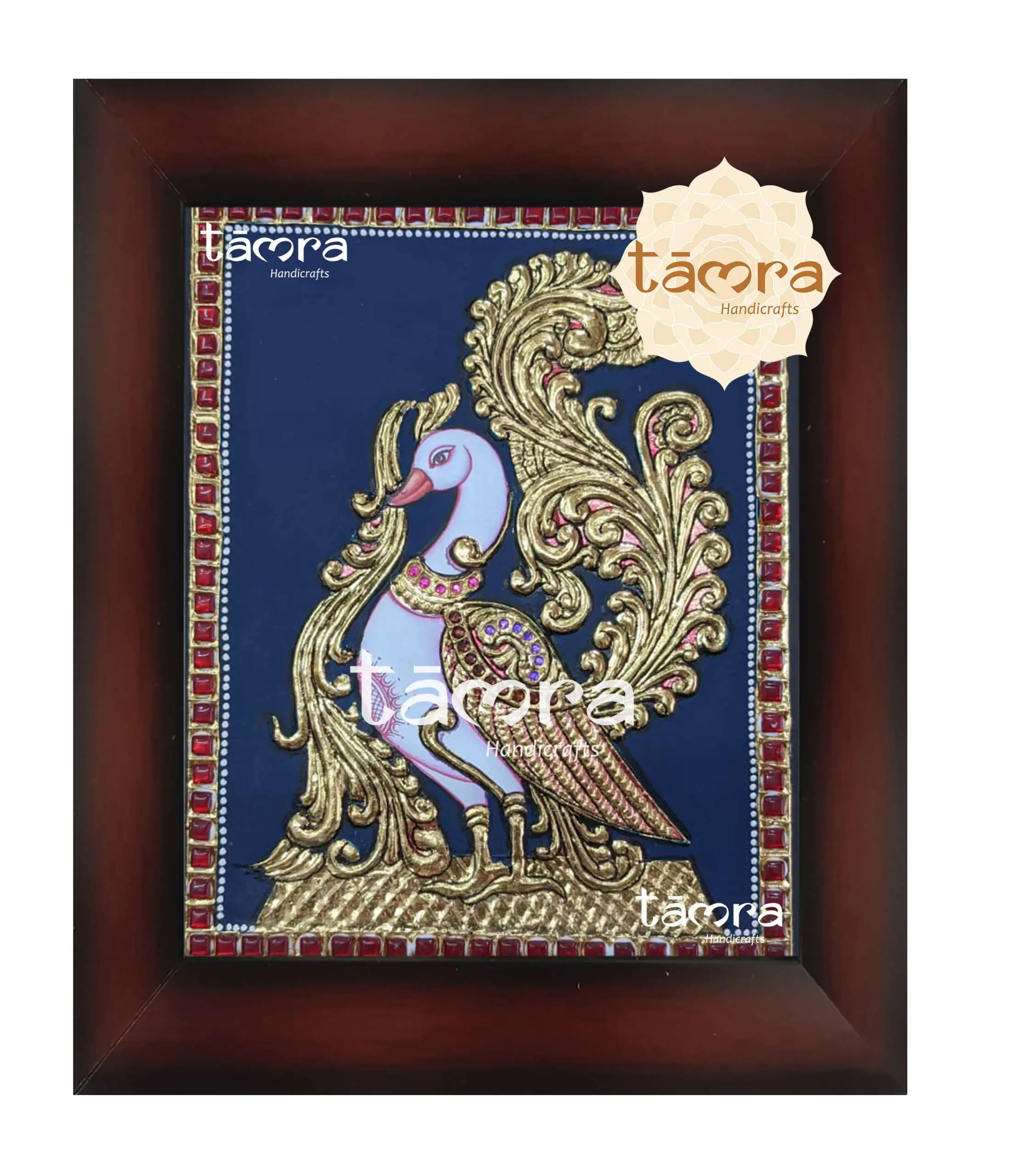 Tanjore Painting - Peacock