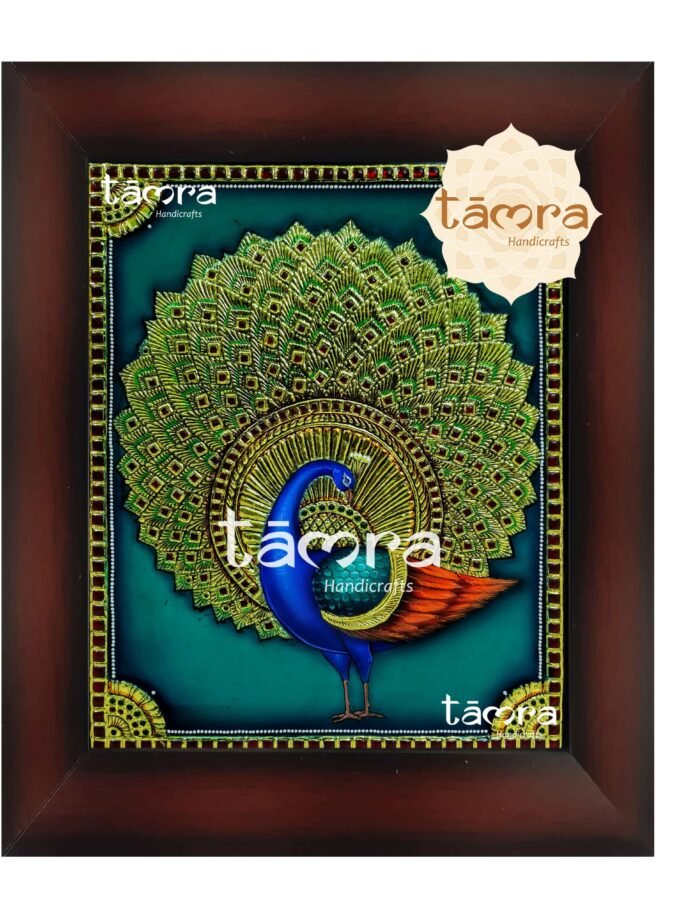 Tanjore Painting - Peacock