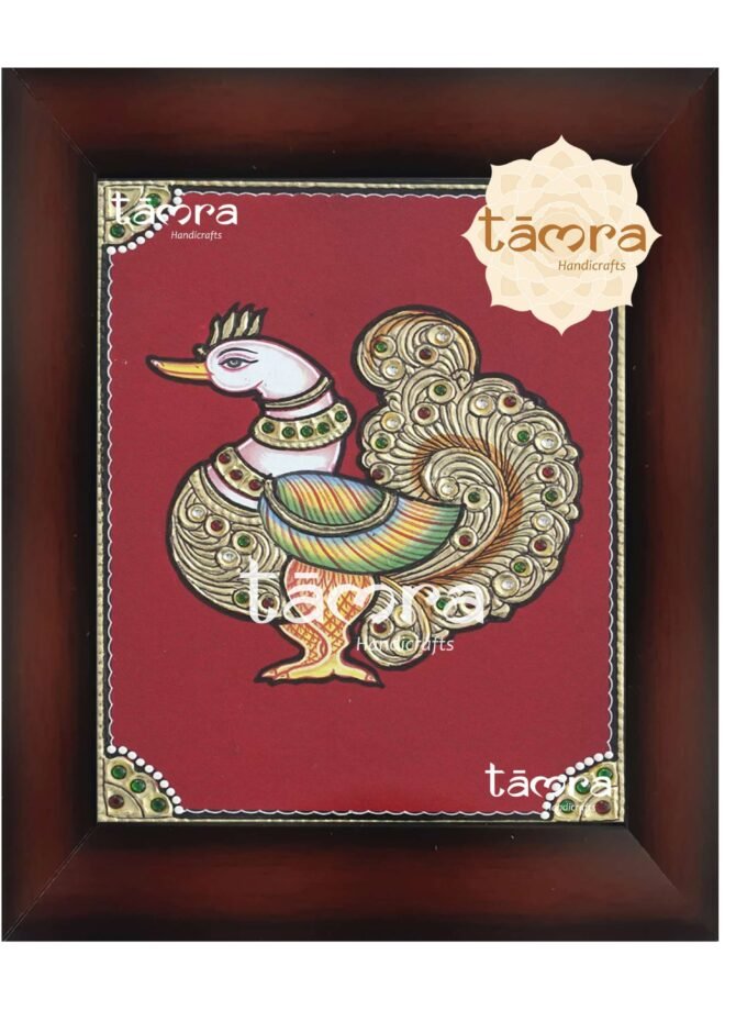 Tanjore Painting - Peacock