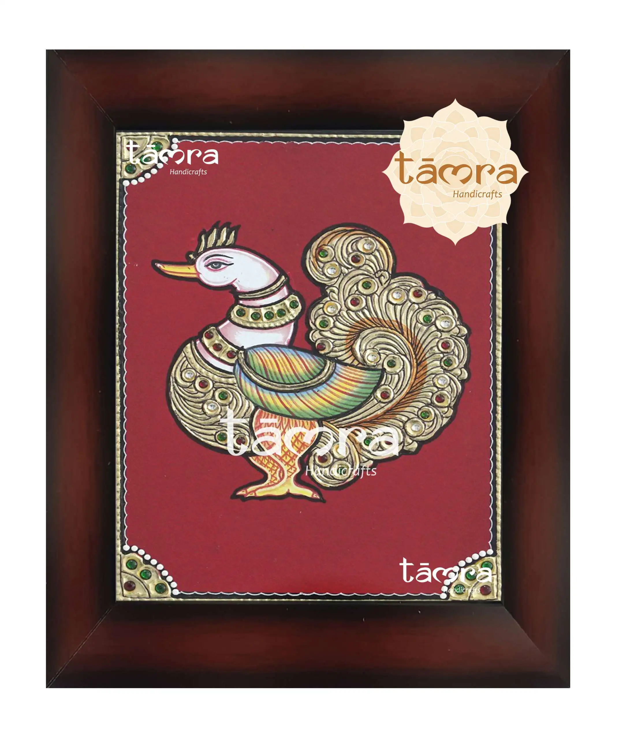 Tanjore Painting - Peacock