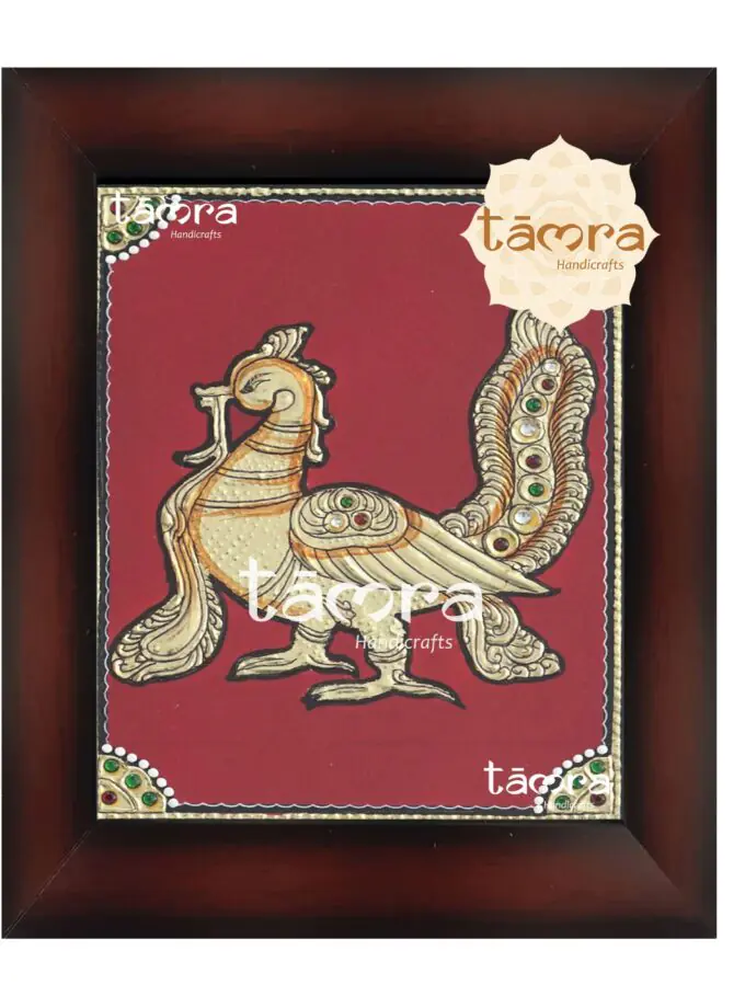 Tanjore Painting - Peacock