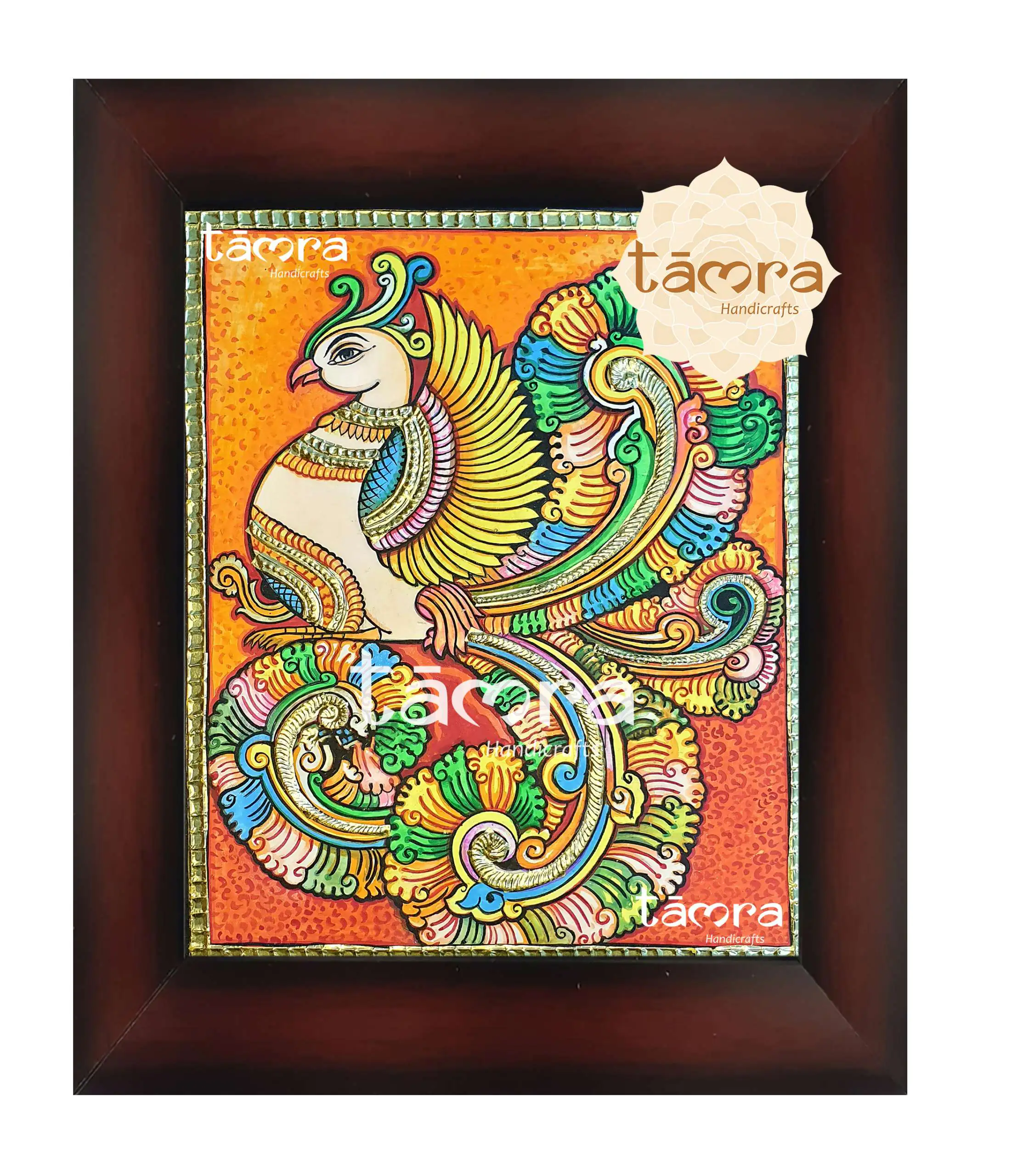 Tanjore Painting - Peacock