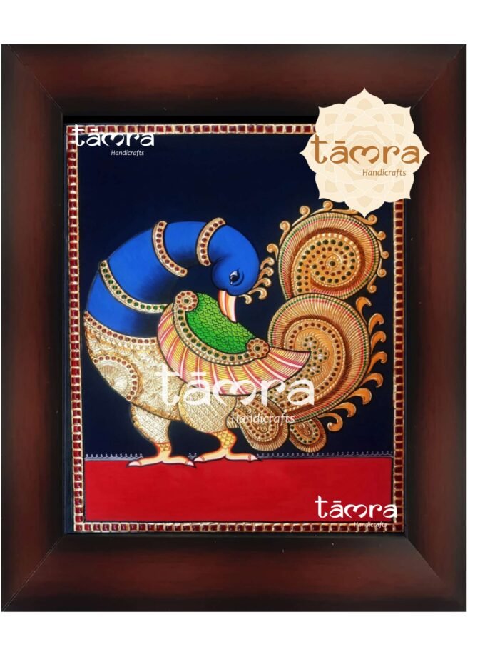 Tanjore Painting - Peacock