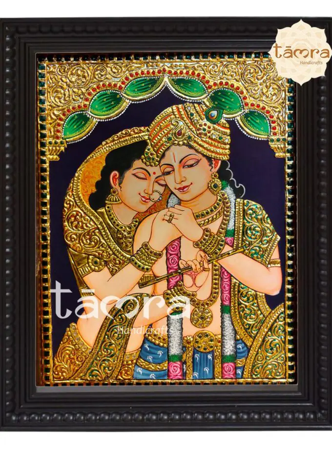 Tanjore Painting - Radha Krishna