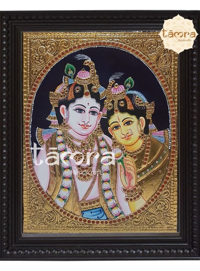 Tanjore Painting - Radha Krishna