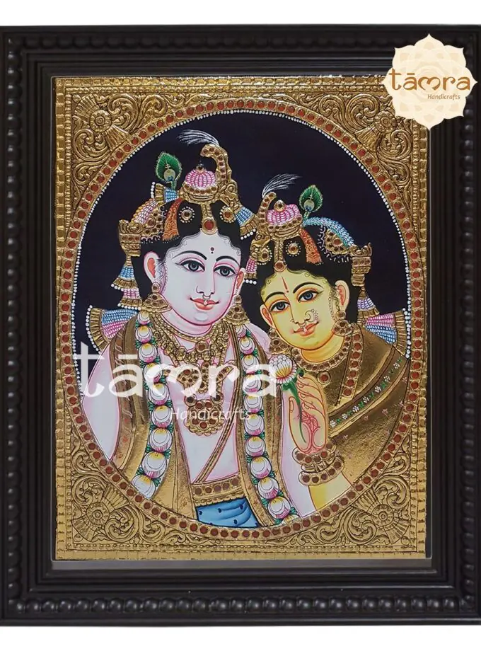 Tanjore Painting - Radha Krishna