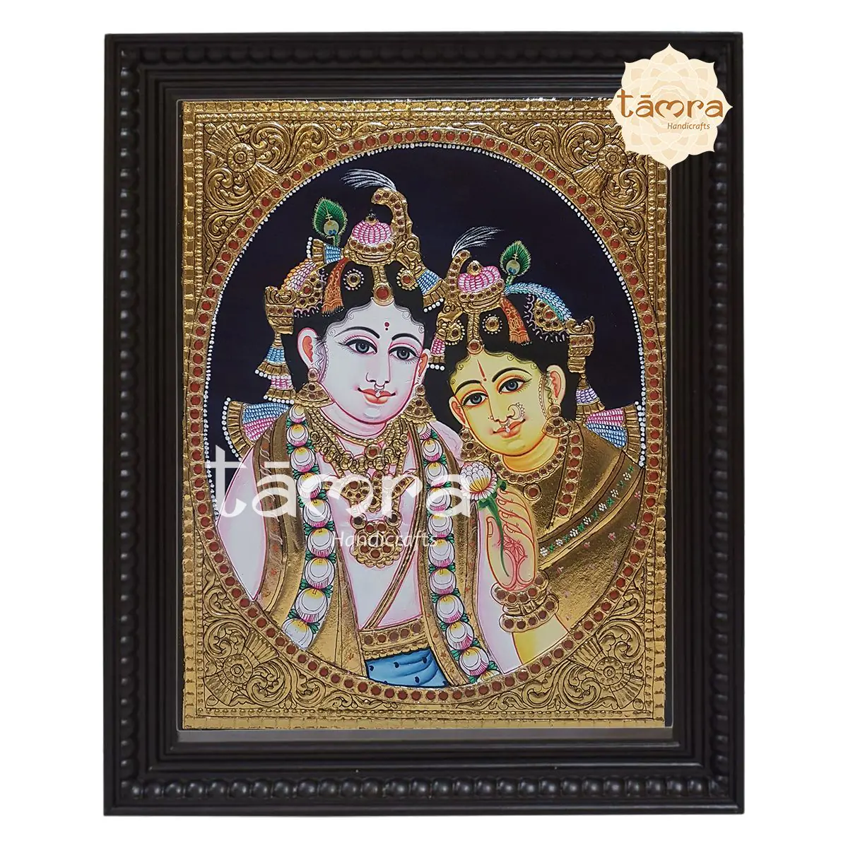 Tanjore Painting - Radha Krishna