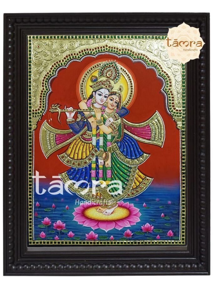 Tanjore Painting - Radha Krishna