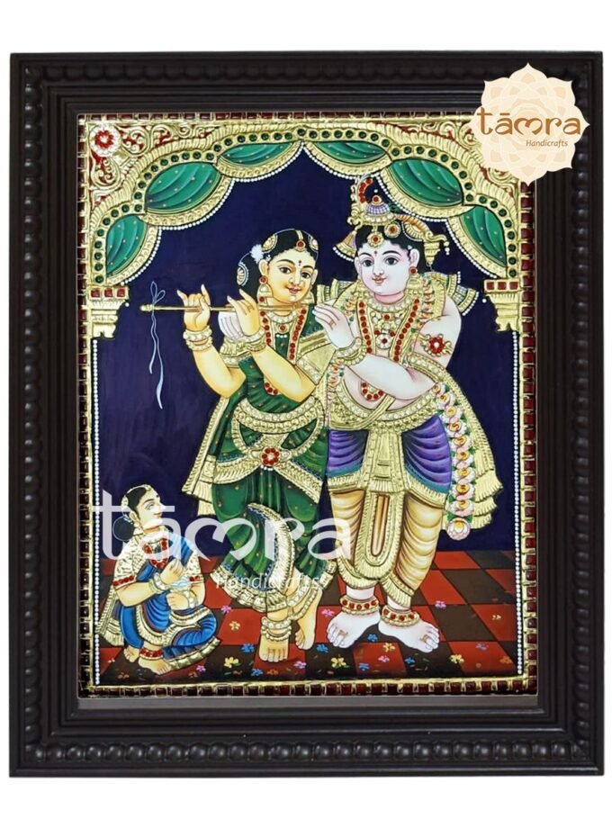 Tanjore Painting - Rukmani Krishna