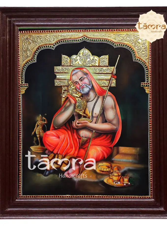 Tanjore Painting - Raghavendra Swamy