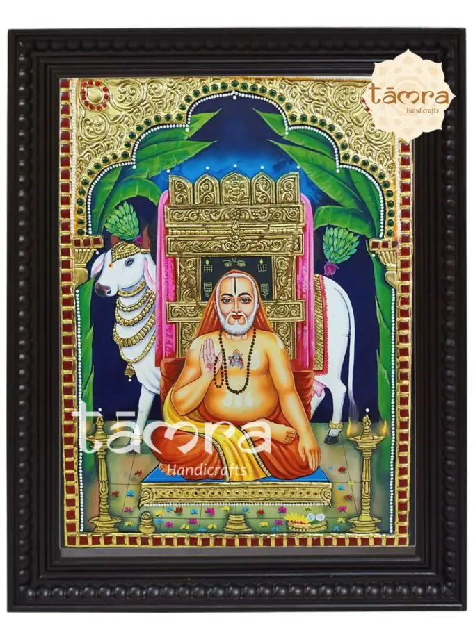 Tanjore Painting - Raghavendra Swamy