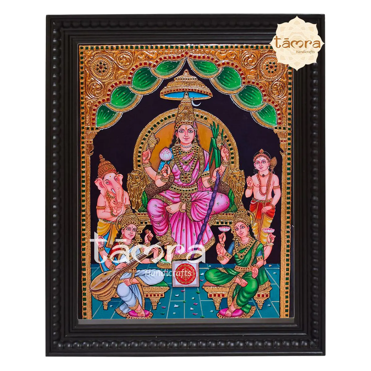 Tanjore Painting - Raja Rajarajeshwari