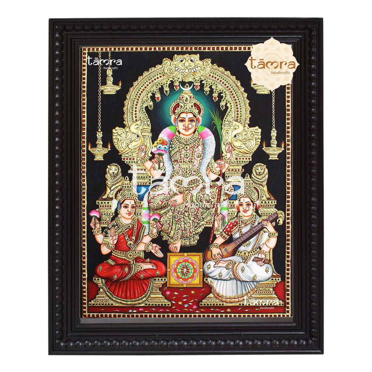 Tanjore Painting - Raja Rajarajeshwari