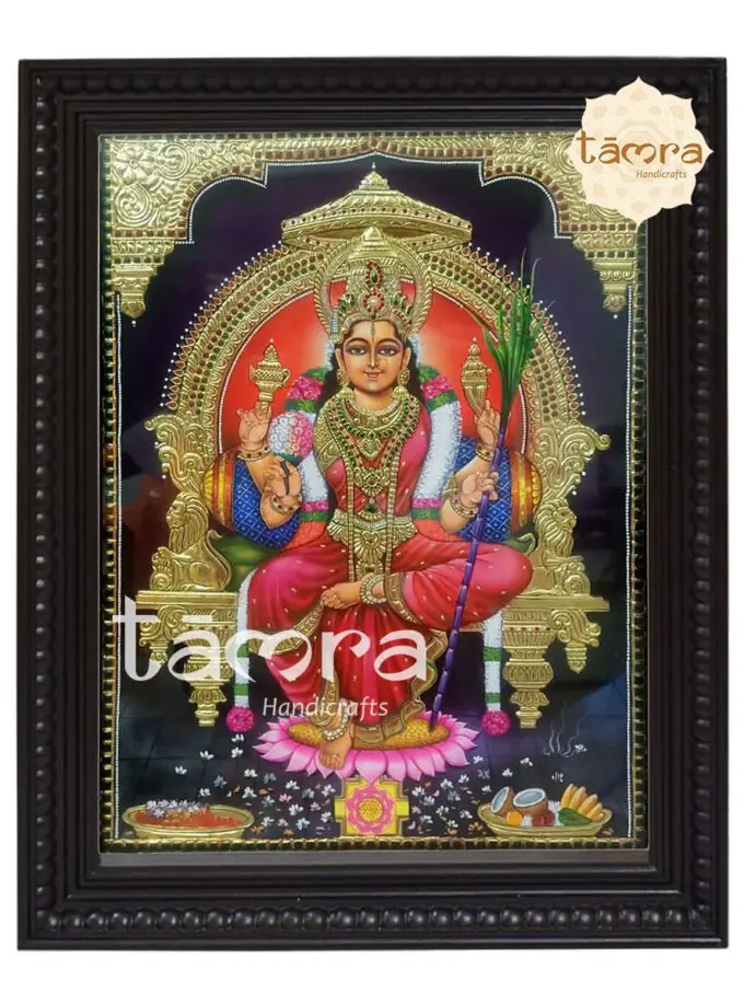 Tanjore Painting - Raja Rajarajeshwari