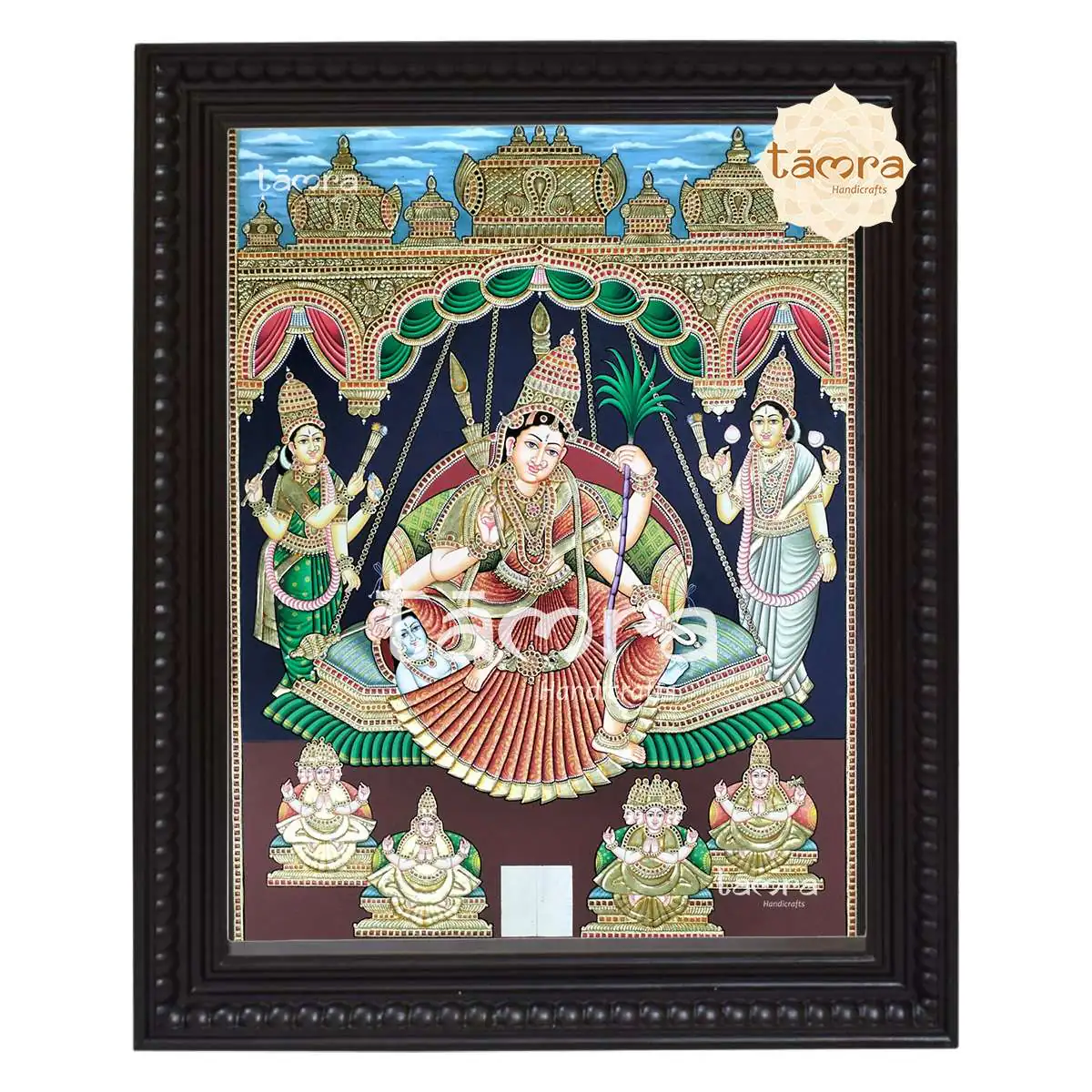 Tanjore Painting - Raja Rajarajeshwari