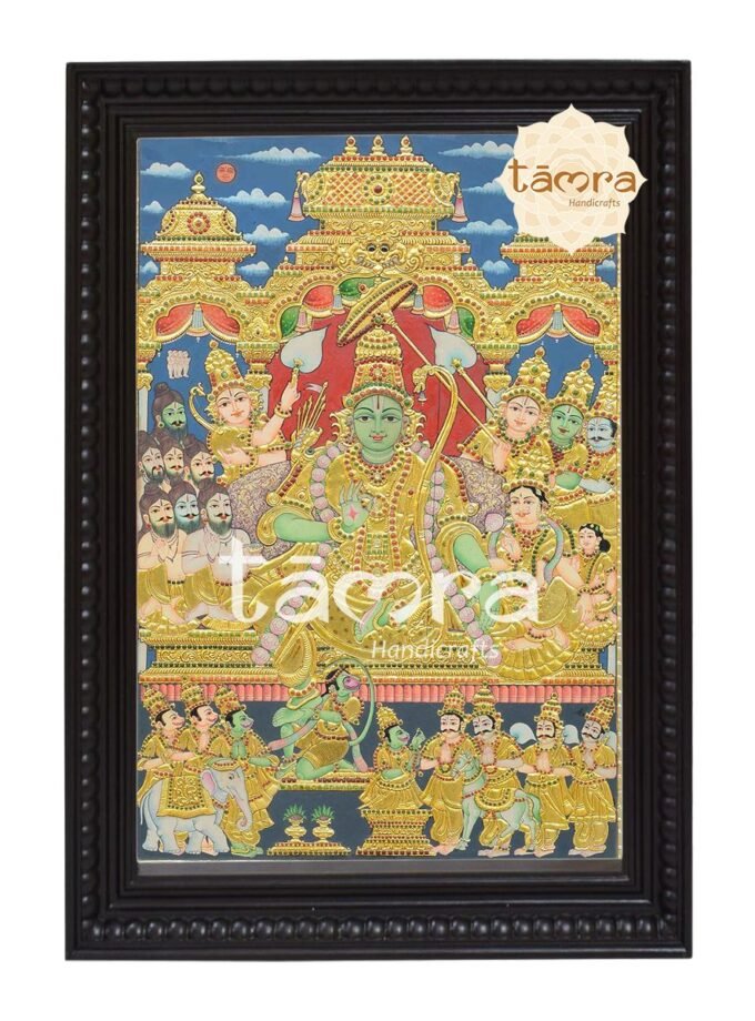 Tanjore Painting - Ramar Pattabishekam