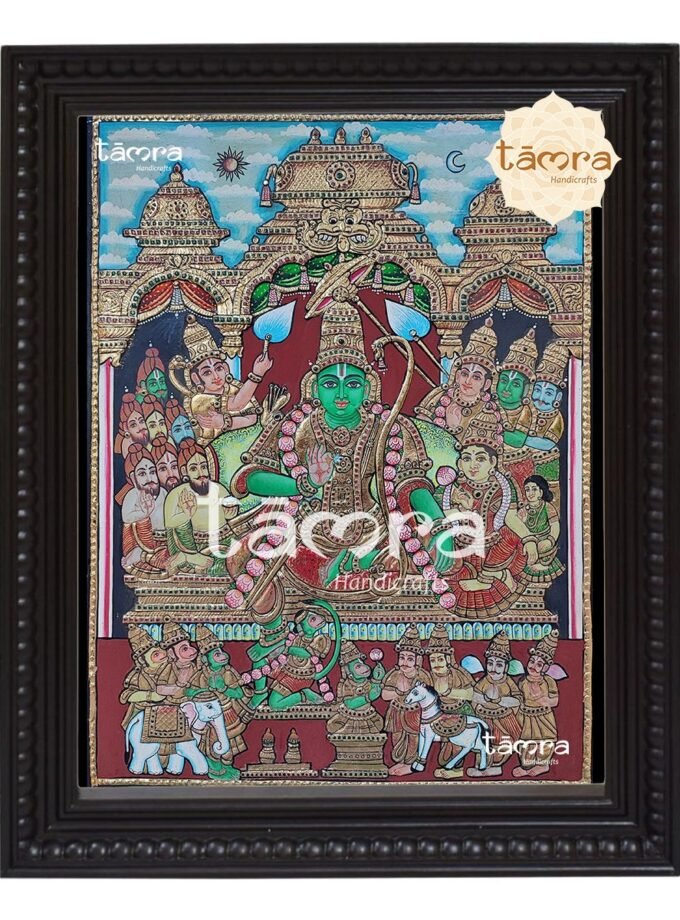 Tanjore Painting - Ramar Pattabishekam