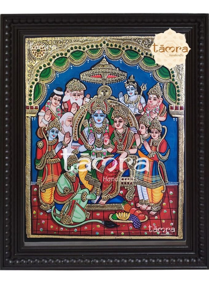 Tanjore Painting - Ram Darbar