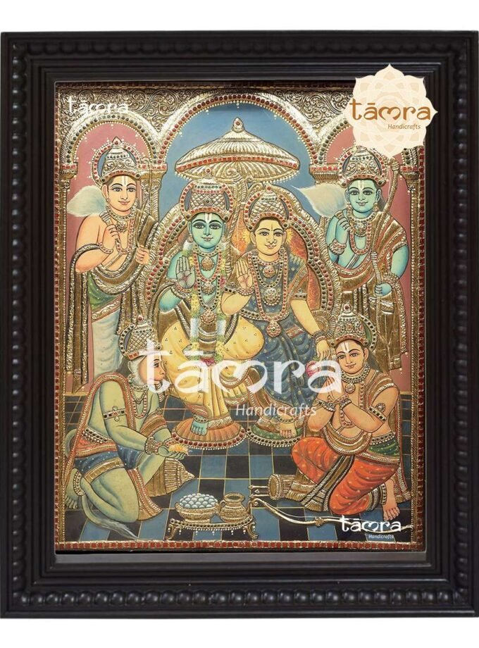 Tanjore Painting - Ram Darbar