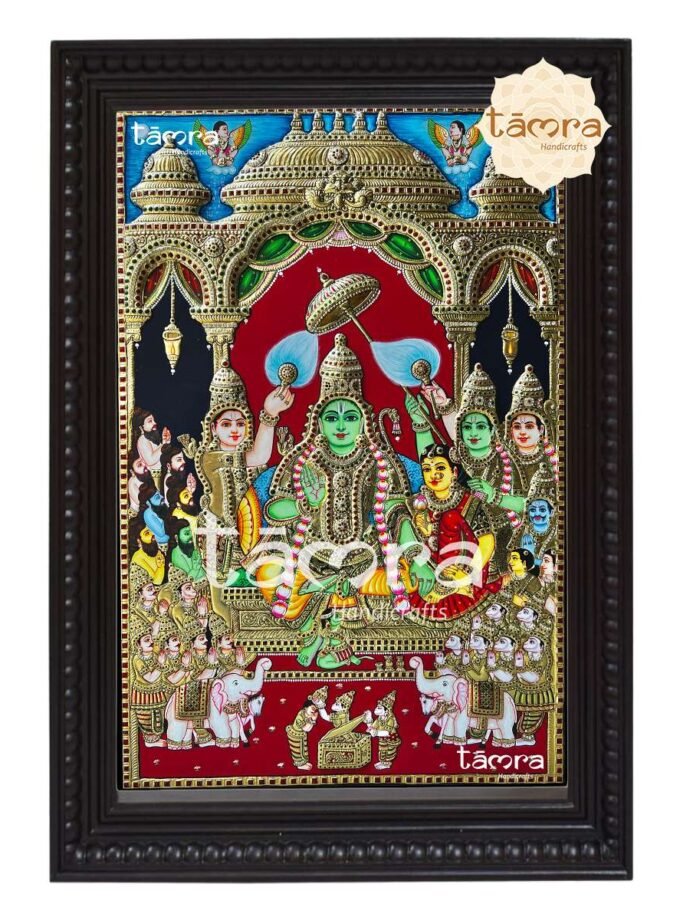 Tanjore Painting - Ram Darbar