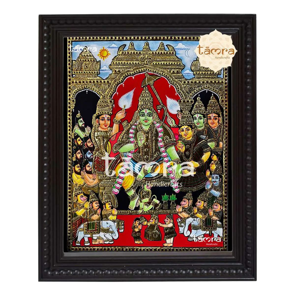 Tanjore Painting - Ramar Pattabishekam