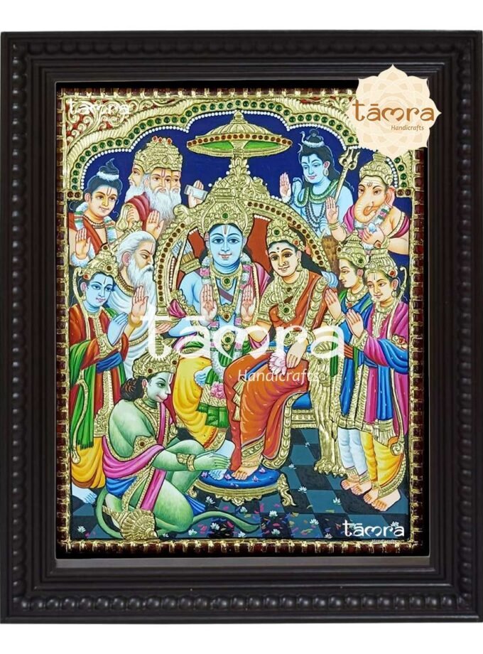 Tanjore Painting - Ram Darbar