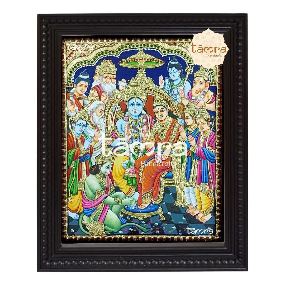 Tanjore Painting - Ram Darbar