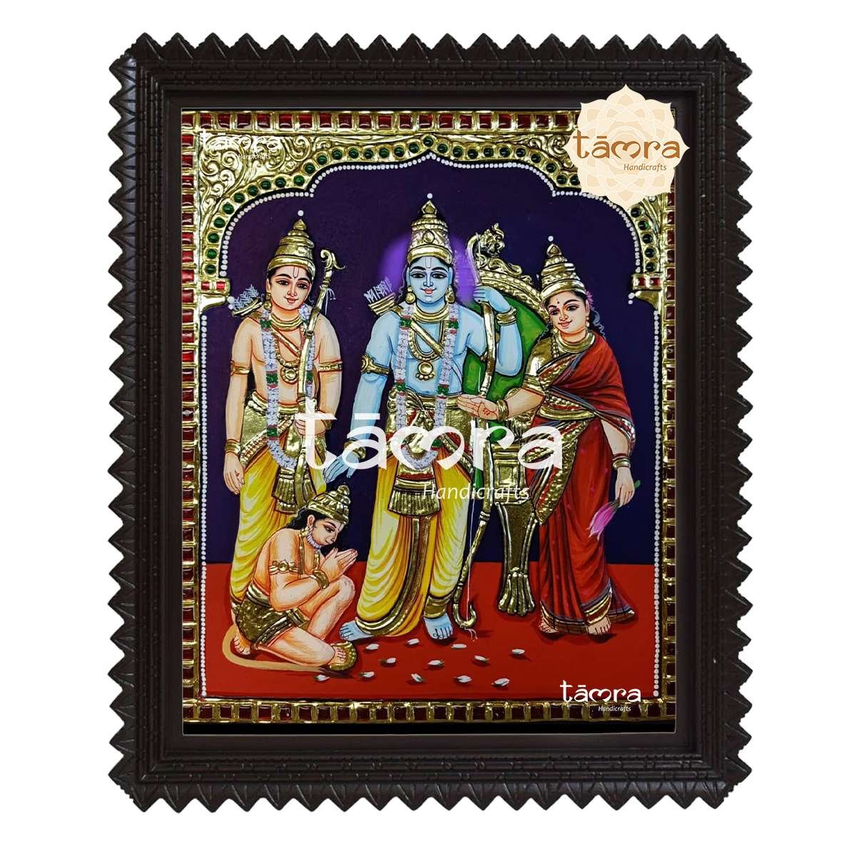 Tanjore Painting - Ram Darbar - Image 2