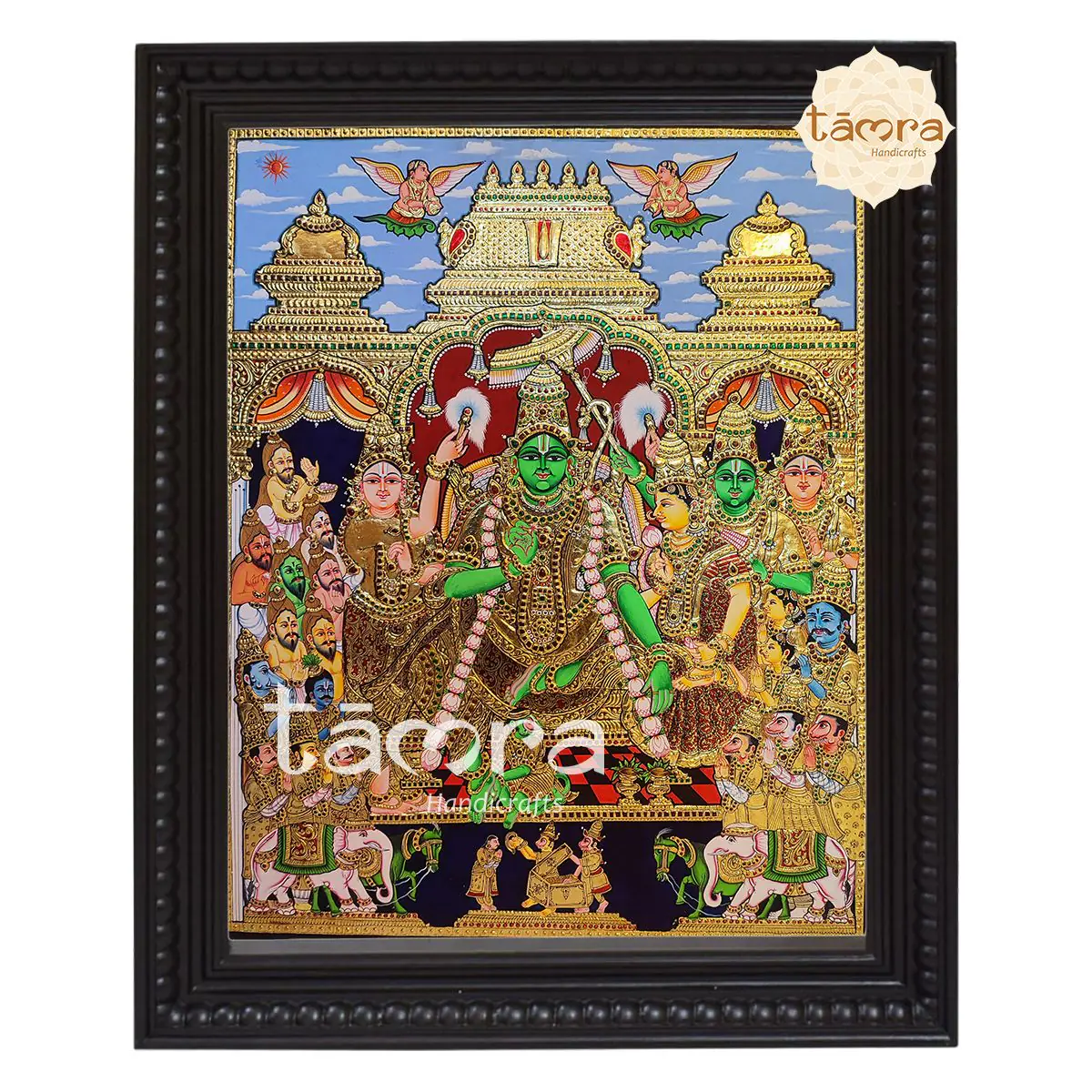 Tanjore Painting - Ramar Pattabishekam