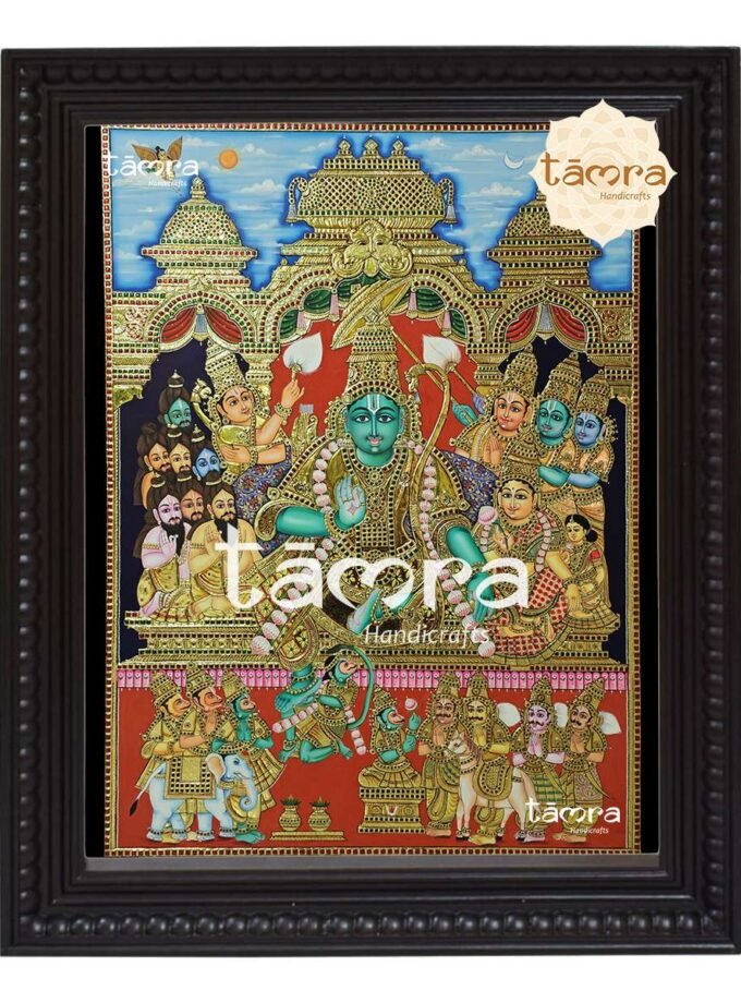 Tanjore Painting - Ramar Pattabisheka