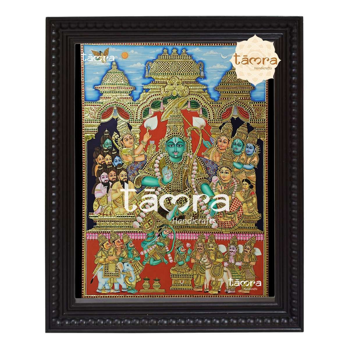 Tanjore Painting - Ramar Pattabisheka