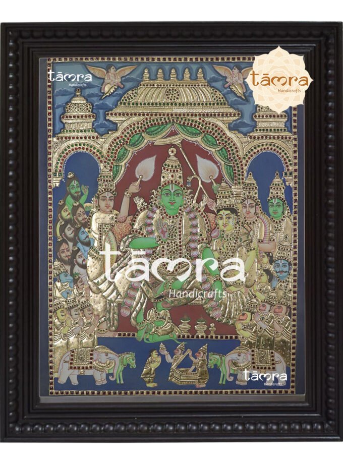 Tanjore Painting - Ramar Pattabishekam