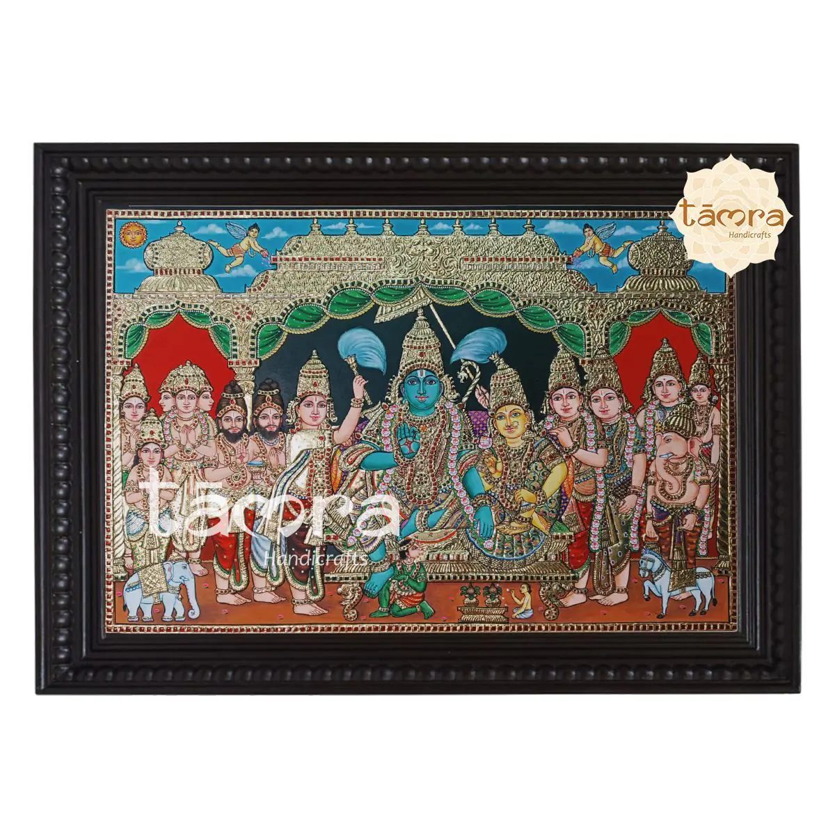 Tanjore Painting - Ramar Pattabishekam
