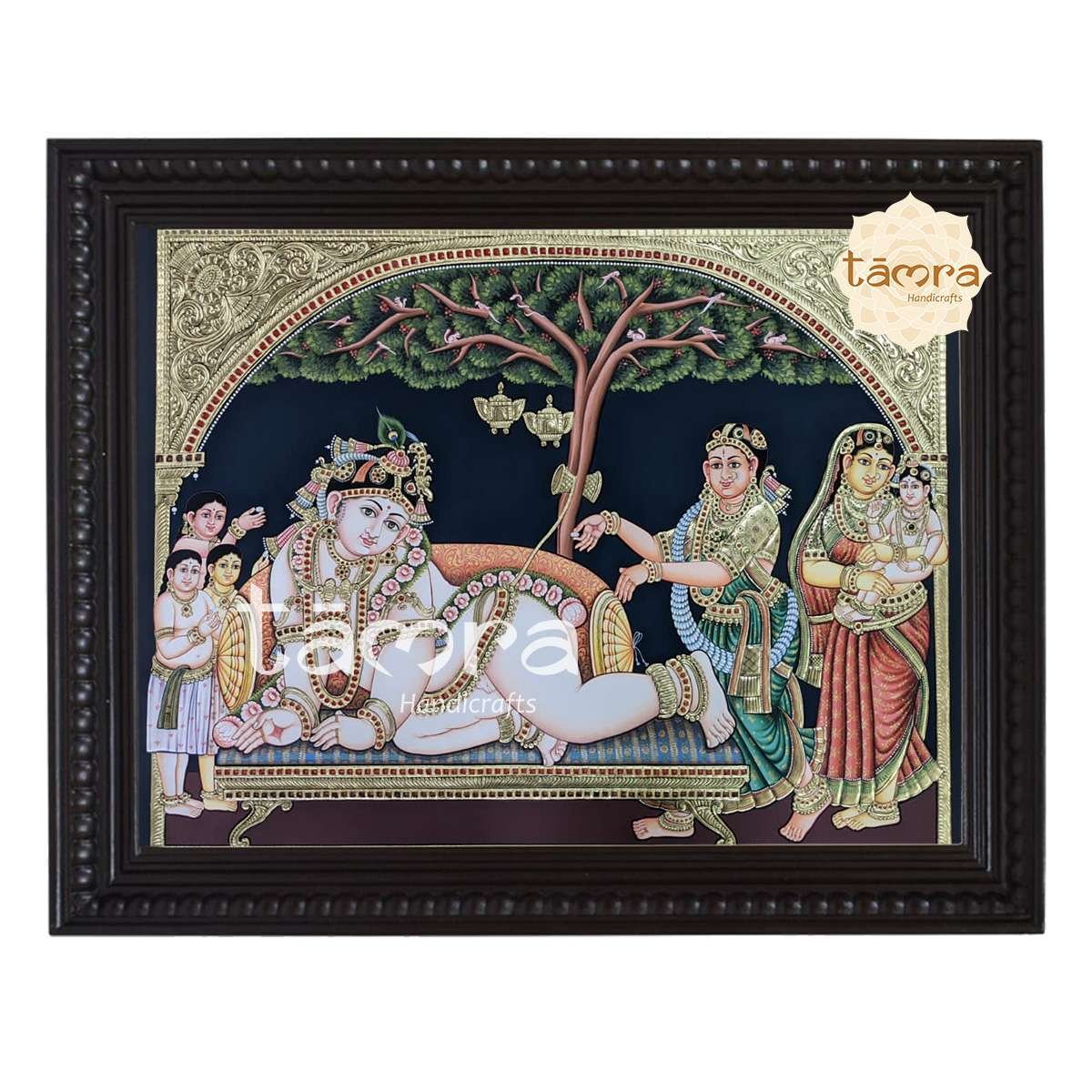 Tanjore Painting - Rukmani Krishna