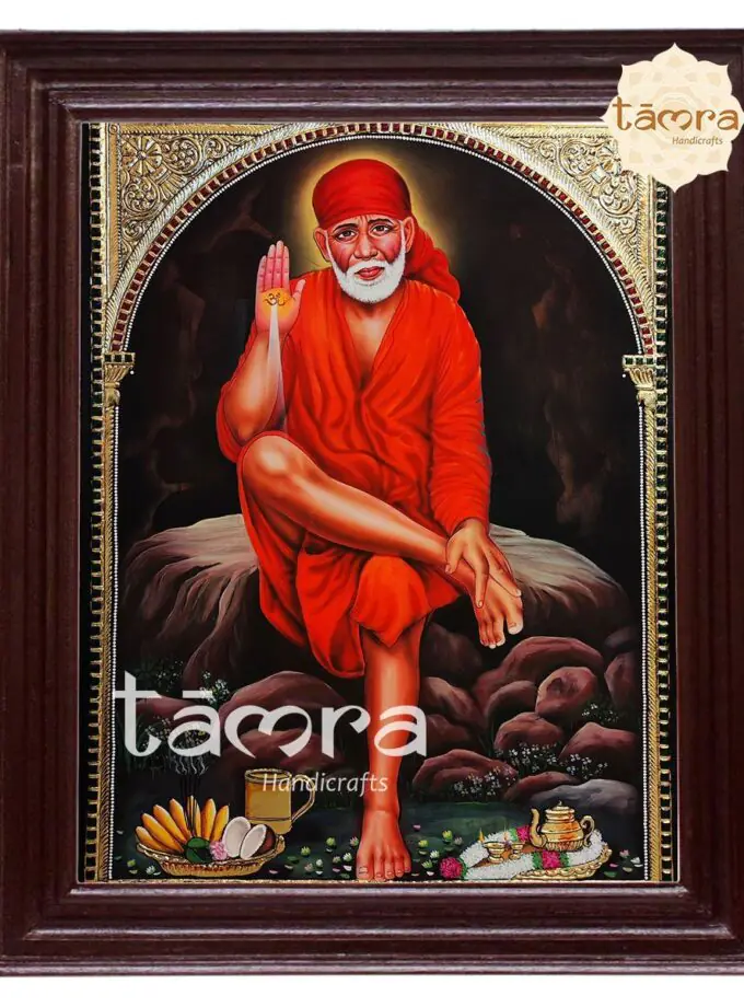 Tanjore Painting - SaiBaba