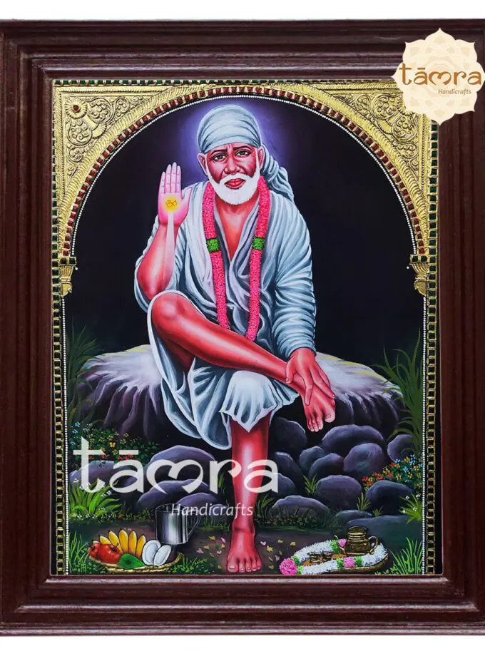 Tanjore Painting - SaiBaba