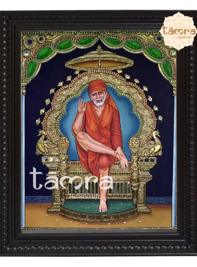 Tanjore Painting - SaiBaba