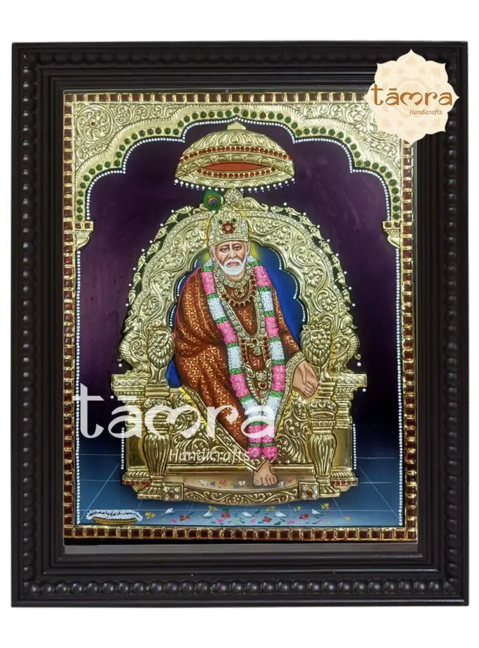 Tanjore Painting - SaiBaba