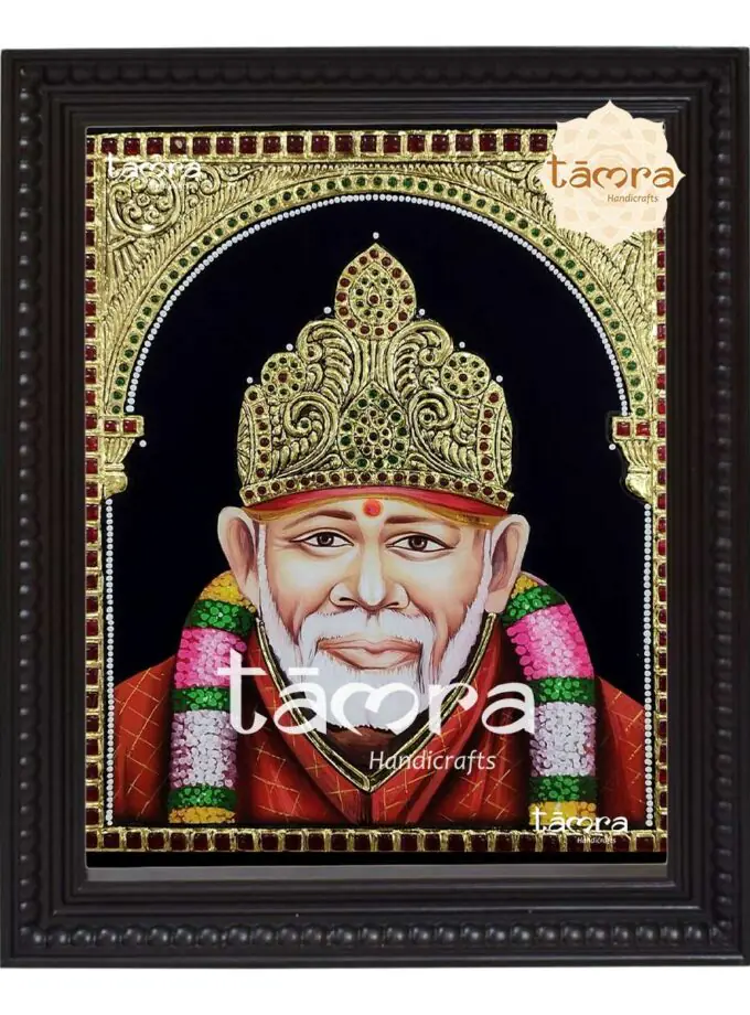 Tanjore Painting - SaiBaba