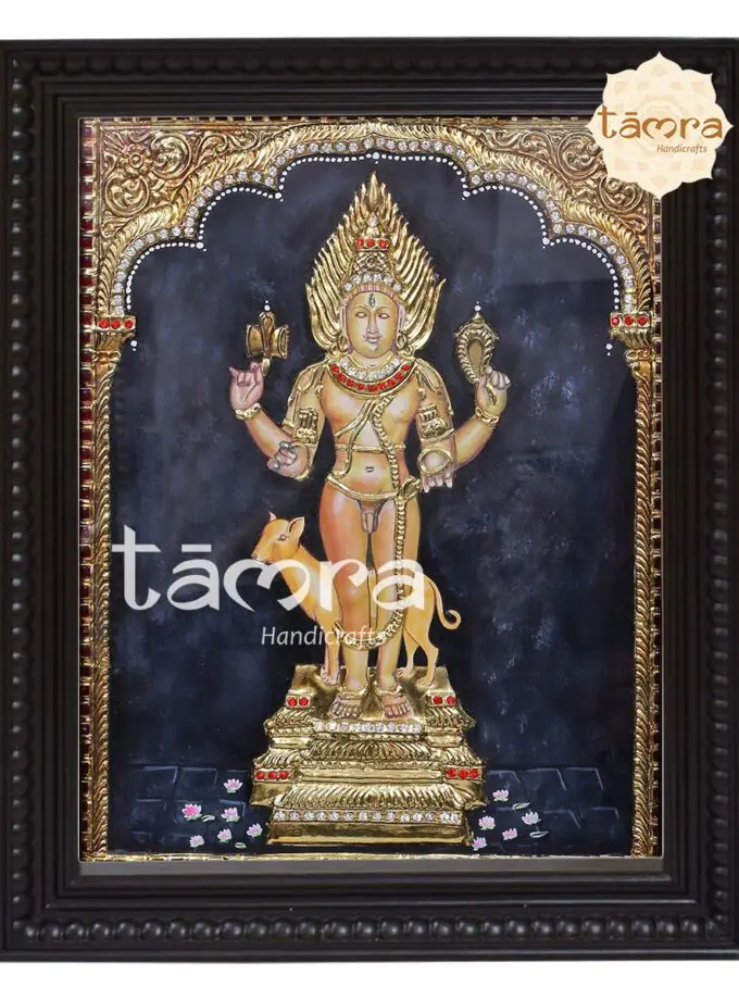 Tanjore Painting - Kala Bhairava