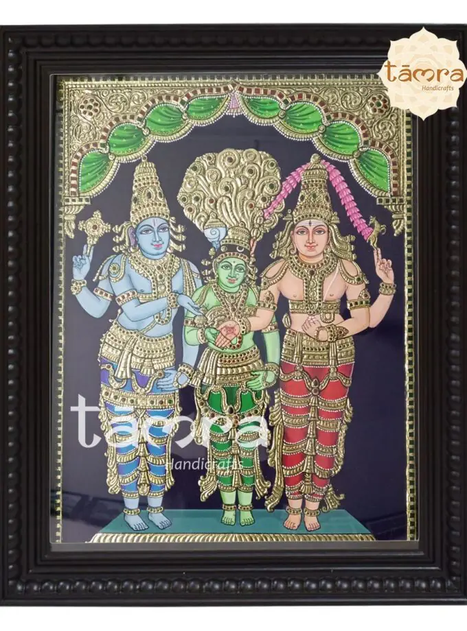 Tanjore Painting - Girija Kalyanam