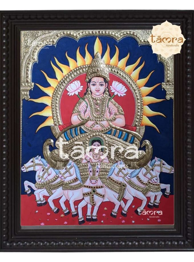 Tanjore Painting - Suryadev