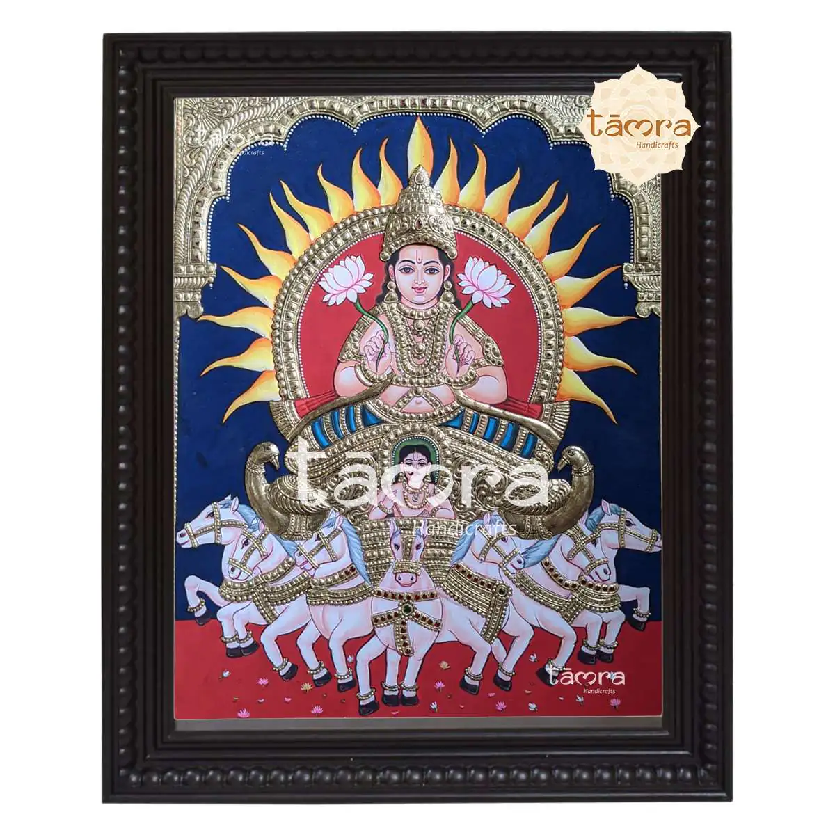 Tanjore Painting - Suryadev