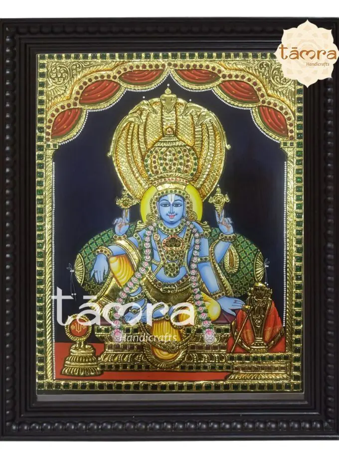 Tanjore Painting - Vishnu