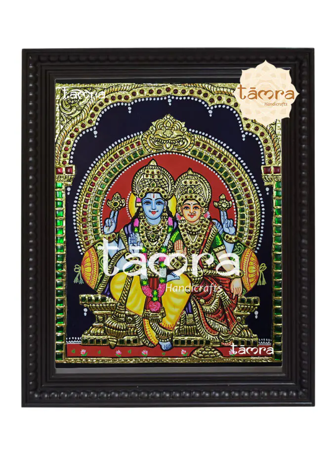 Tanjore Painting - Lakshmi Narayana