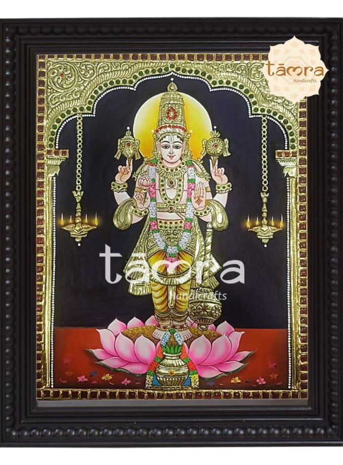 Tanjore Painting - Vishnu