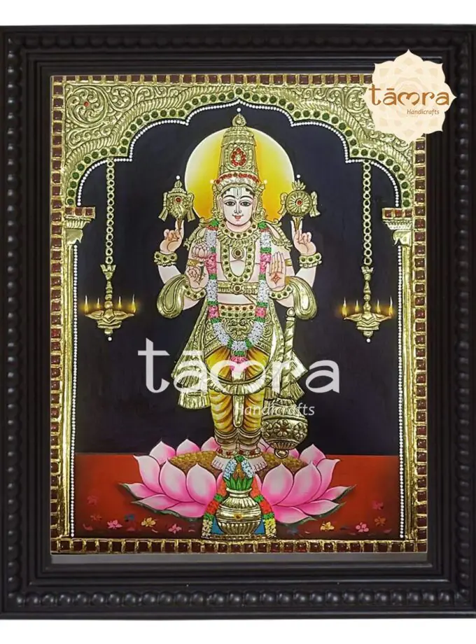 Tanjore Painting - Vishnu