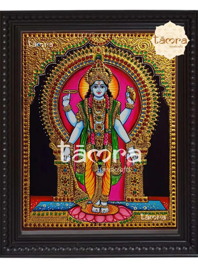 Tanjore Painting - Vishnu